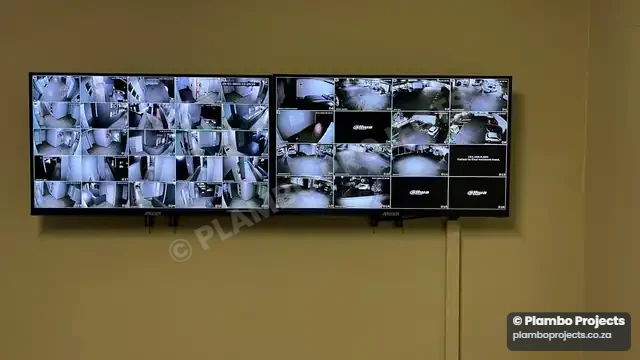 CCTV monitoring screens